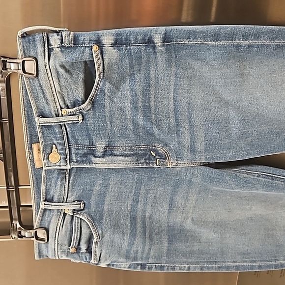 💕MOTHER💕 Mid Rise Dazzler Ankle Fray Jeans - Riding The Cliffside 28 NWOT - Picture 14 of 16